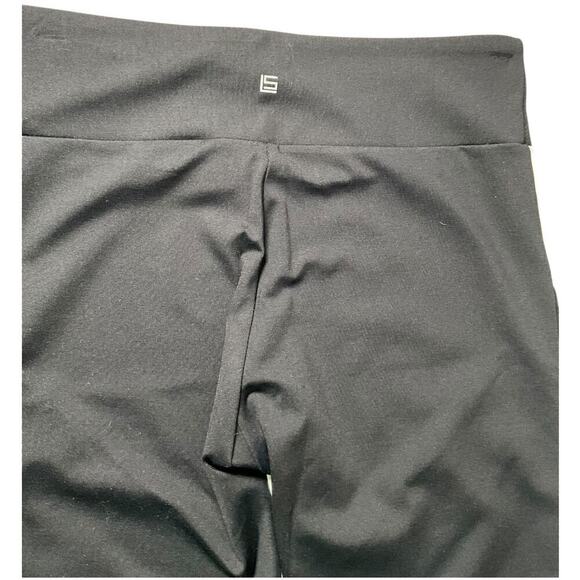 Lanston Sport Black & White Size Medium Leggings Active Medium Rise Drawstring - Picture 4 of 8